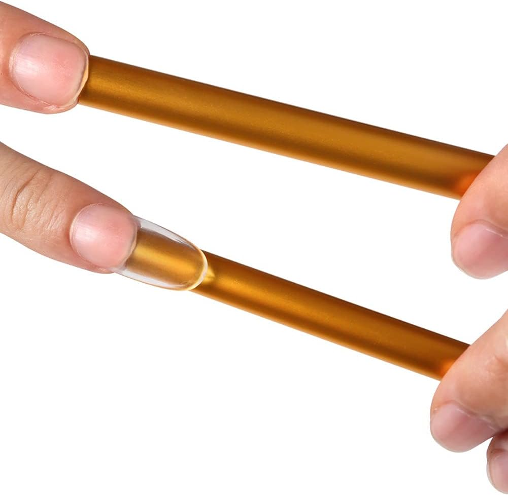 6Pcs Metal Nail Art C Curve Rod Stick Shaping Tube French Acrylic Nail Art Tips Pressing Shaping Manicure Tool for Professional Nail Salon Nail Design Tools image number 1