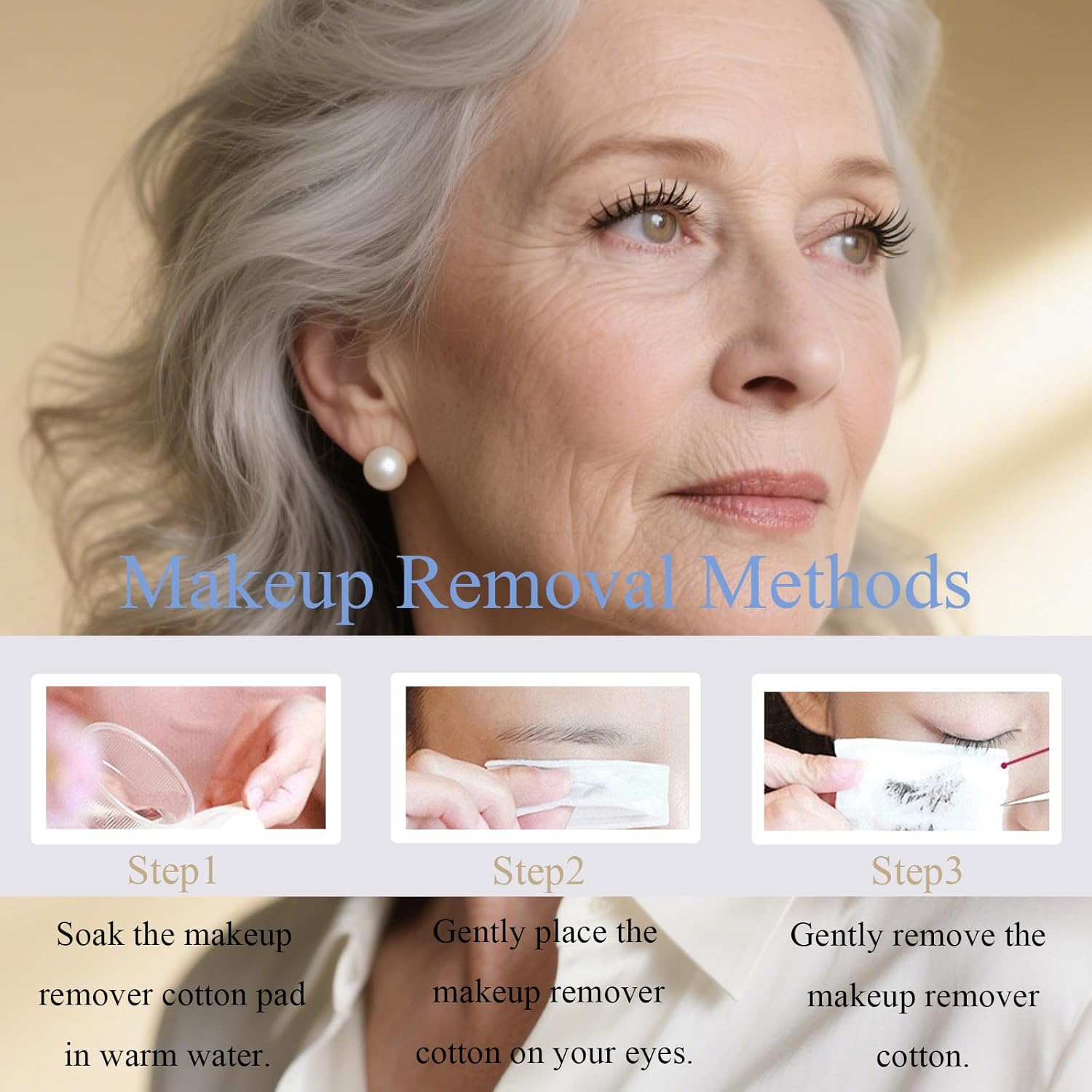 2PC Prime Lash Mascara for Mature Ladies - Waterproof Mascara Black - Natural Thickening Effect & Long-Lasting & Smooth Mascara - Suit for Sensitive Eyes - Suitable for Older Women Makeup image number 5