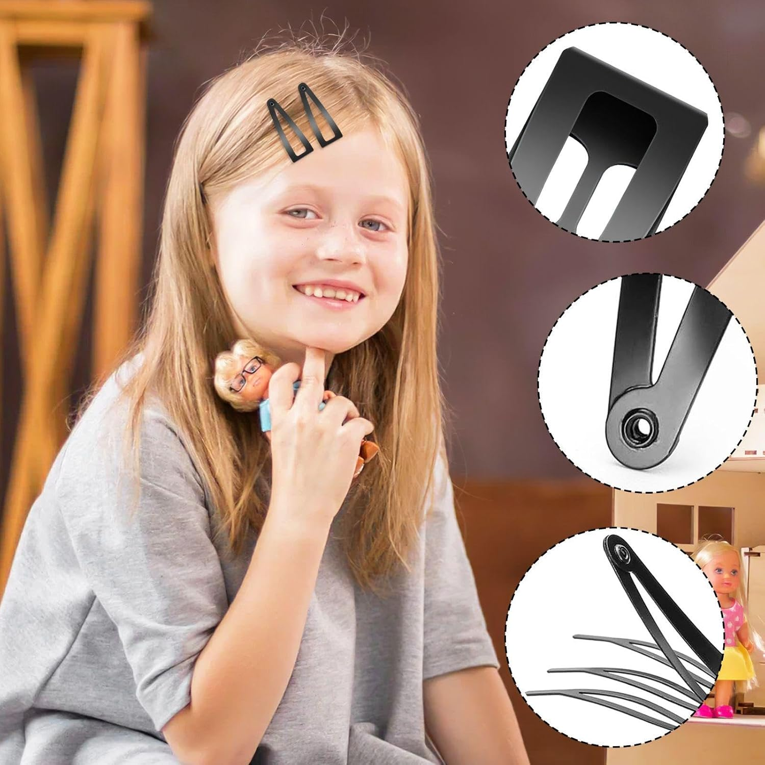 30 Metal Hair Pins, Broken Hair Clips, Fashion Commuter Hair Accessories, Headwear Accessories, Daily Hair Pins, Party E image number 3