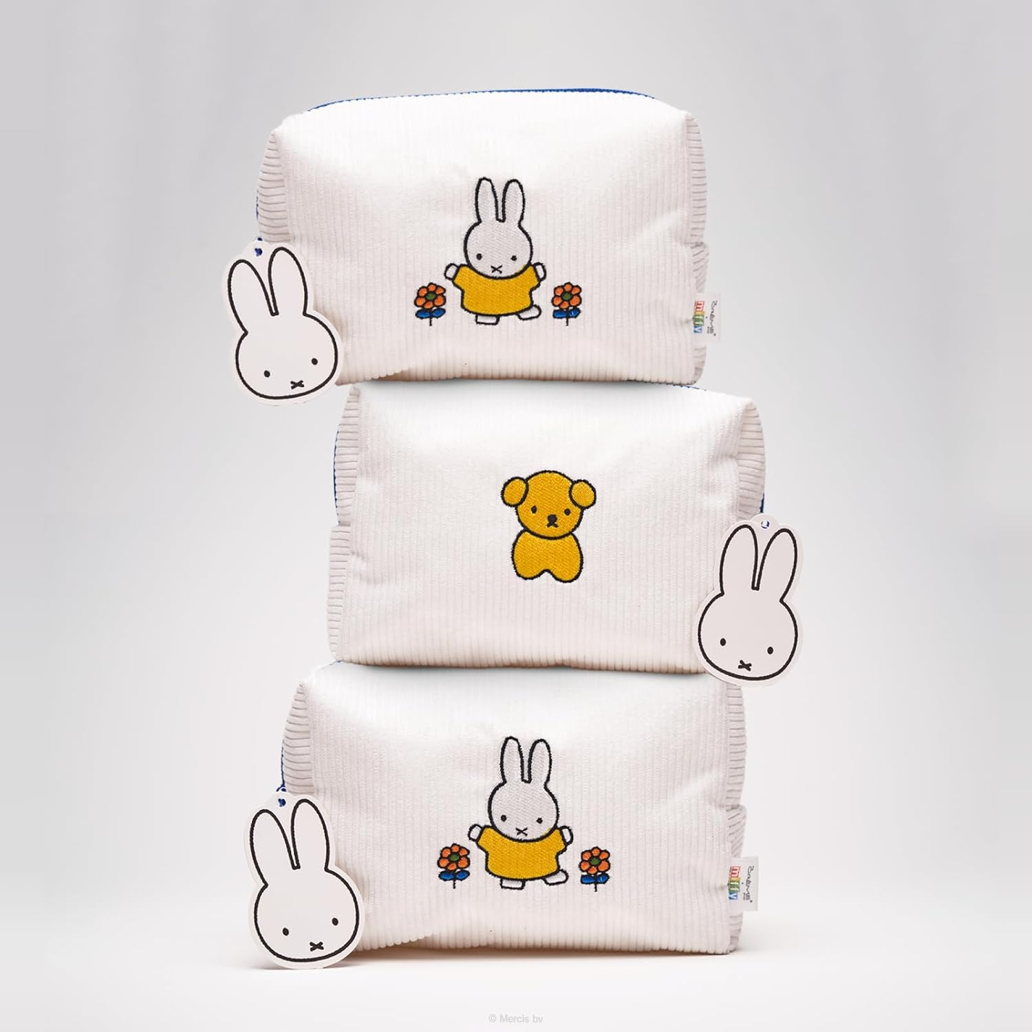 The Cr&egrave;me Shop X Miffy Perfect Travel Makeup Bag, Cute Zipper Pouch, Spacious, Durable, Lightweight Cosmetic Organizer, Official Miffy Design, with Hang Tag & Printed Label image number 2