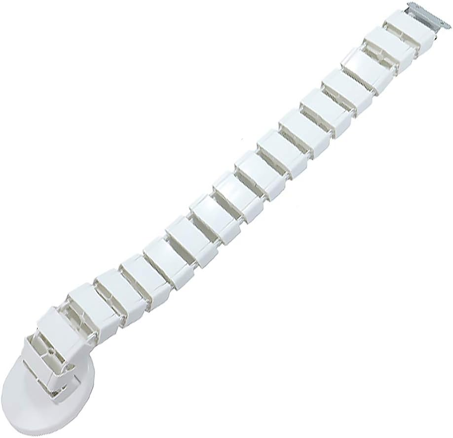 130X6.8X3.5Cm Cable Management Spine Flexible Cable Organiser Cable Cover Protector for Under-Desk Cable Management in Silver, Square