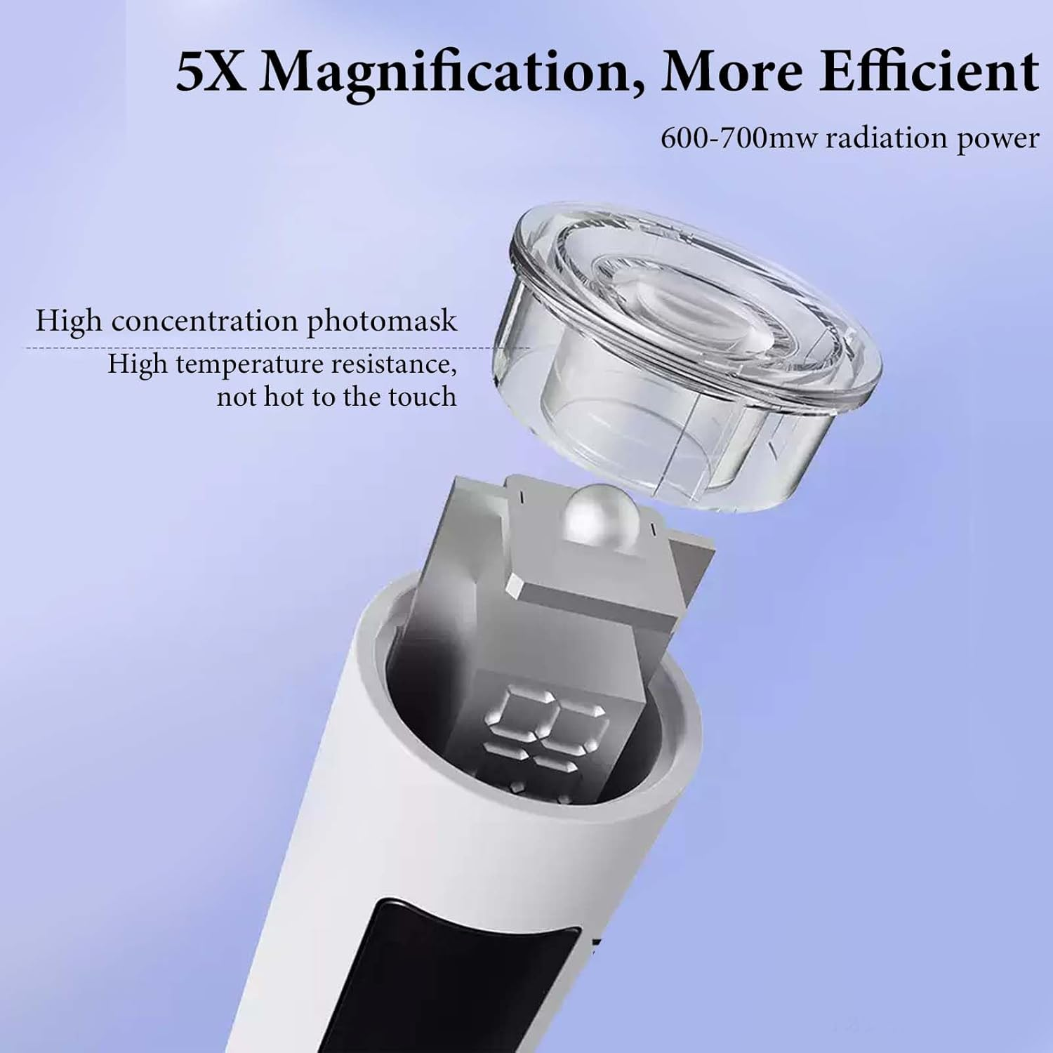 UV Lamp for Gel Nails, 30/60S Portable Mini UV Nail Lamp, UV LED Lamp for Nails, LED Nail Dryer, Portable Small UV Nail Lamp for Gel Nail Polish for Curing Nail Glue & Nail Tips (White) image number 3