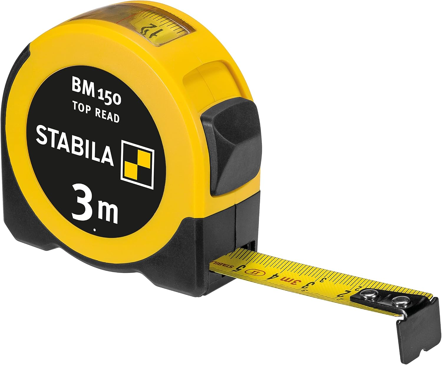 STABILA Pocket Tape Measure BM 150 3M Metric Scale Tape Measure Direct Reading Window Shatterproof ABS Housing Movable Start Hook Belt Clip MID Accuracy image number 5