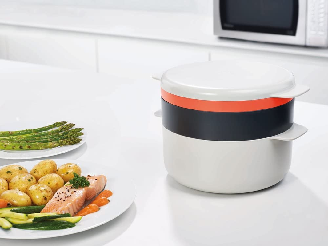 Joseph Joseph 45001 M-Cuisine 4 Piece Stackable Microwave Cooking Set image number 6