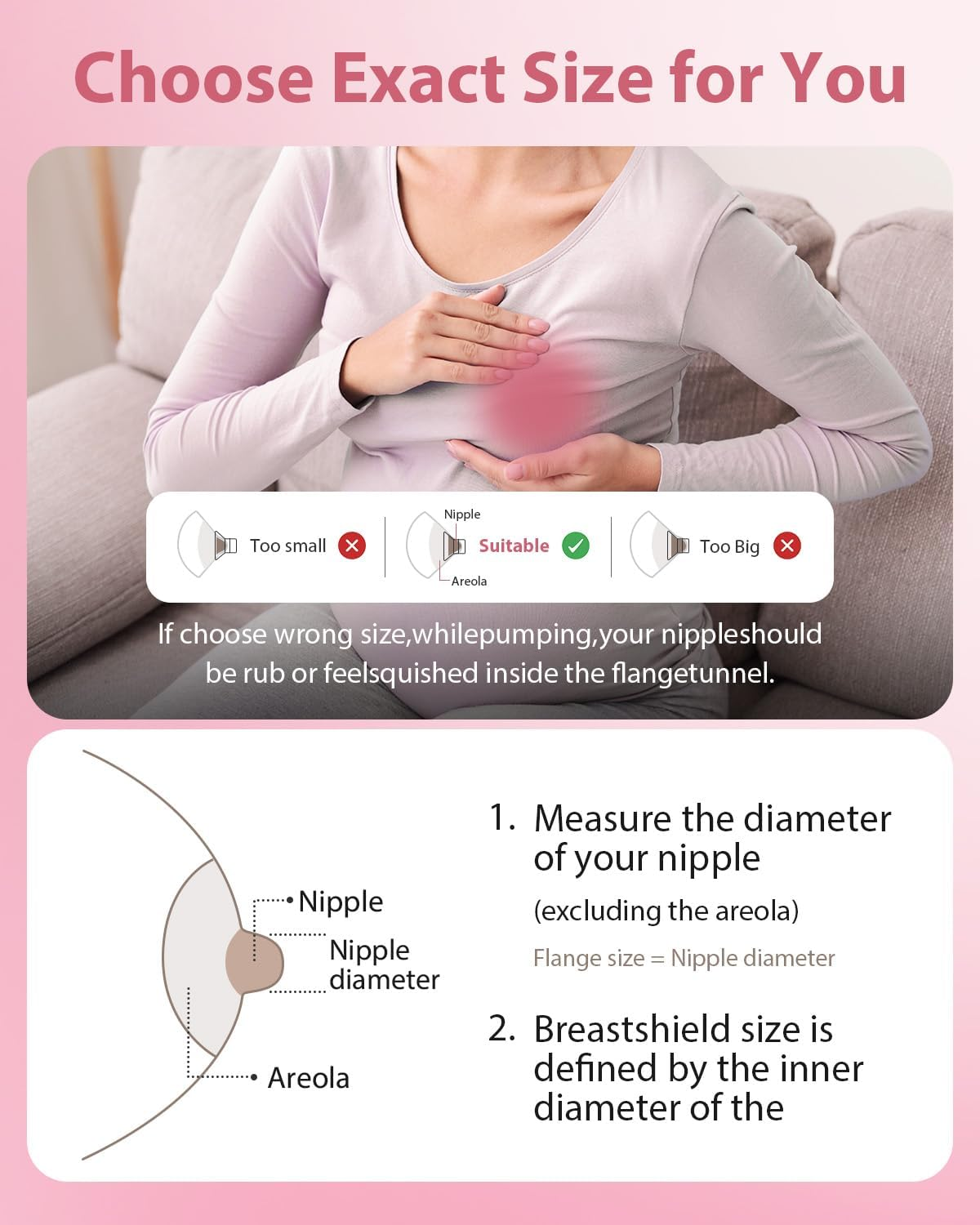Breast Pump Parts Compatible with Spectra S1/S2/9 Plus, Not Original Accessories, Full Set Replacements Include 24Mm Flanges, Valves, Backflow Protectors (Duckbills Included), Tubings and Bottles image number 2