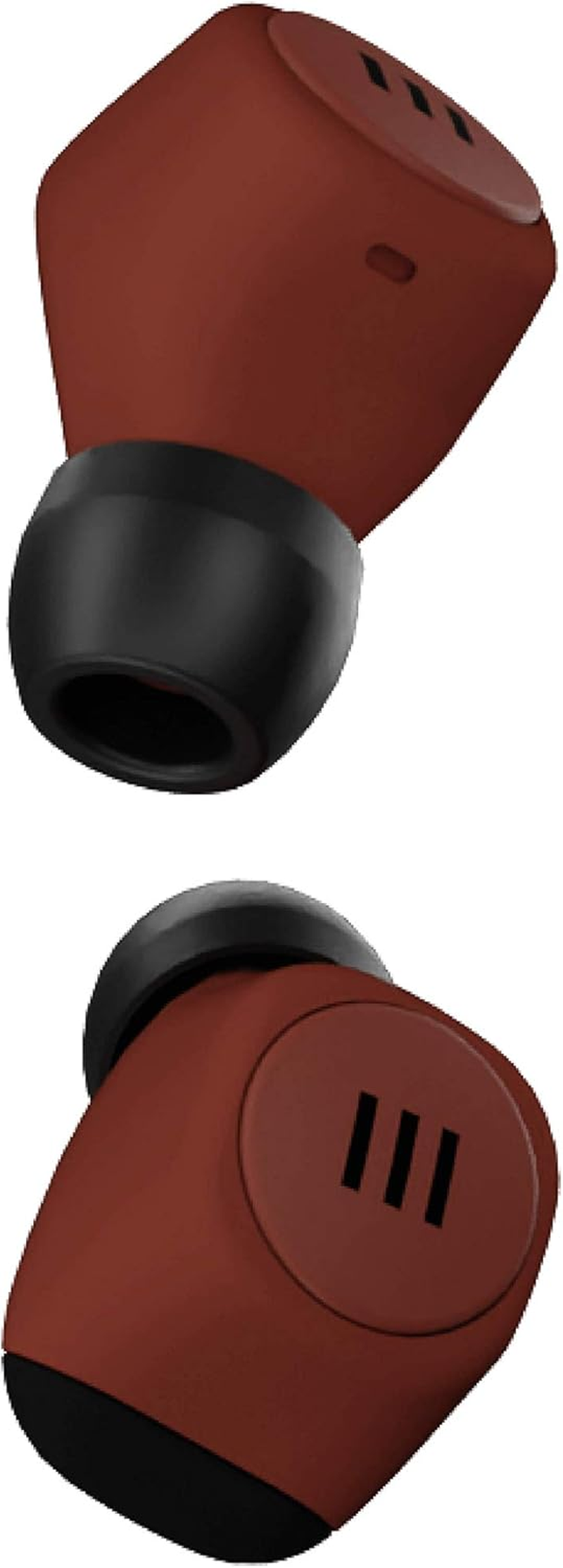 Divacore - Nudes - 100% Wireless Headphones - up to 15 Hours Battery Life - Water Resistance - Touch Screen - Ultra Compact Design - Compatible with Google Assistant and Siri - Crush Coral