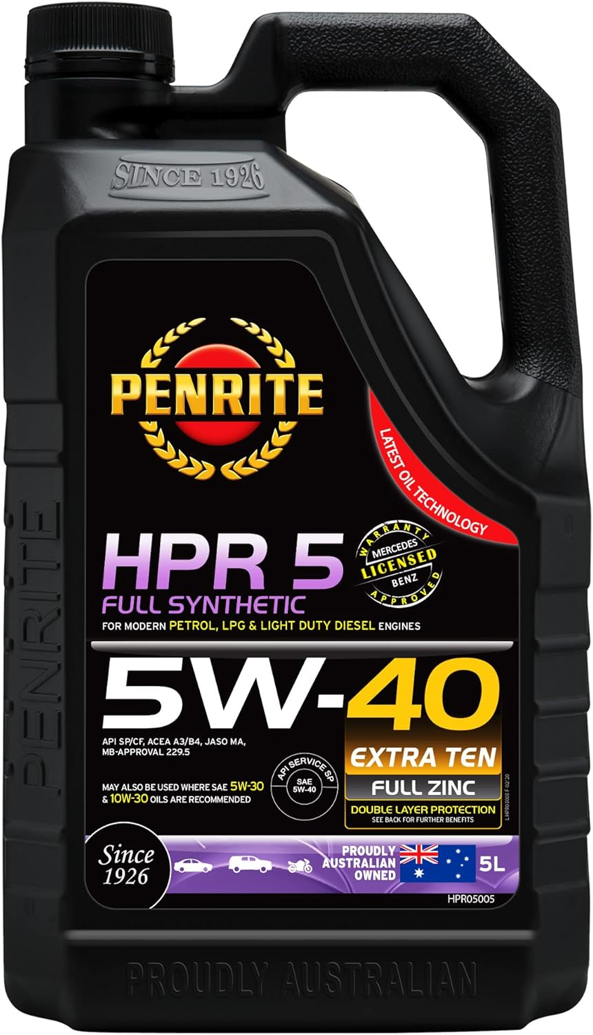 Penrite HPR5 5W-40 Full Synthetic Engine Oil, 5 Litre image number 3