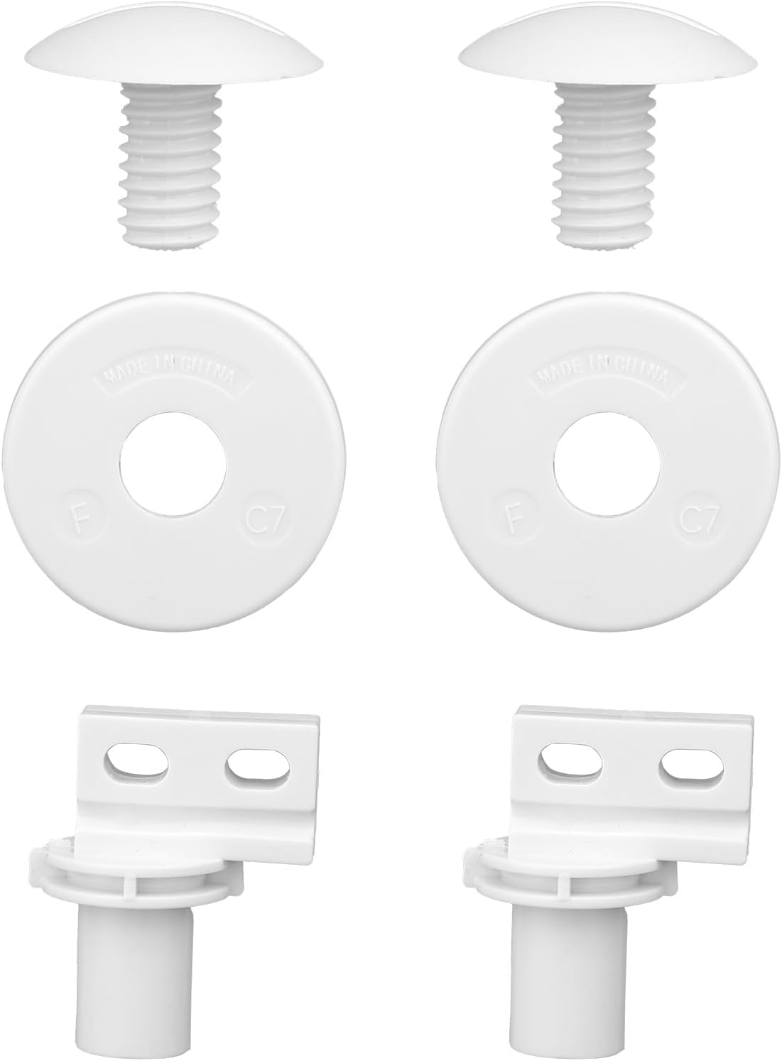 Lasuroa 6Pcs Pool Cleaner Rebuild Kit, Pool Cleaner Replacement Parts Compatible with Polaris 280 & 180 Smooth Rotation Including 2Pcs Rear Wheel Axle C65 2 Wheel Screw C55 and Washer C64 (White) image number 6