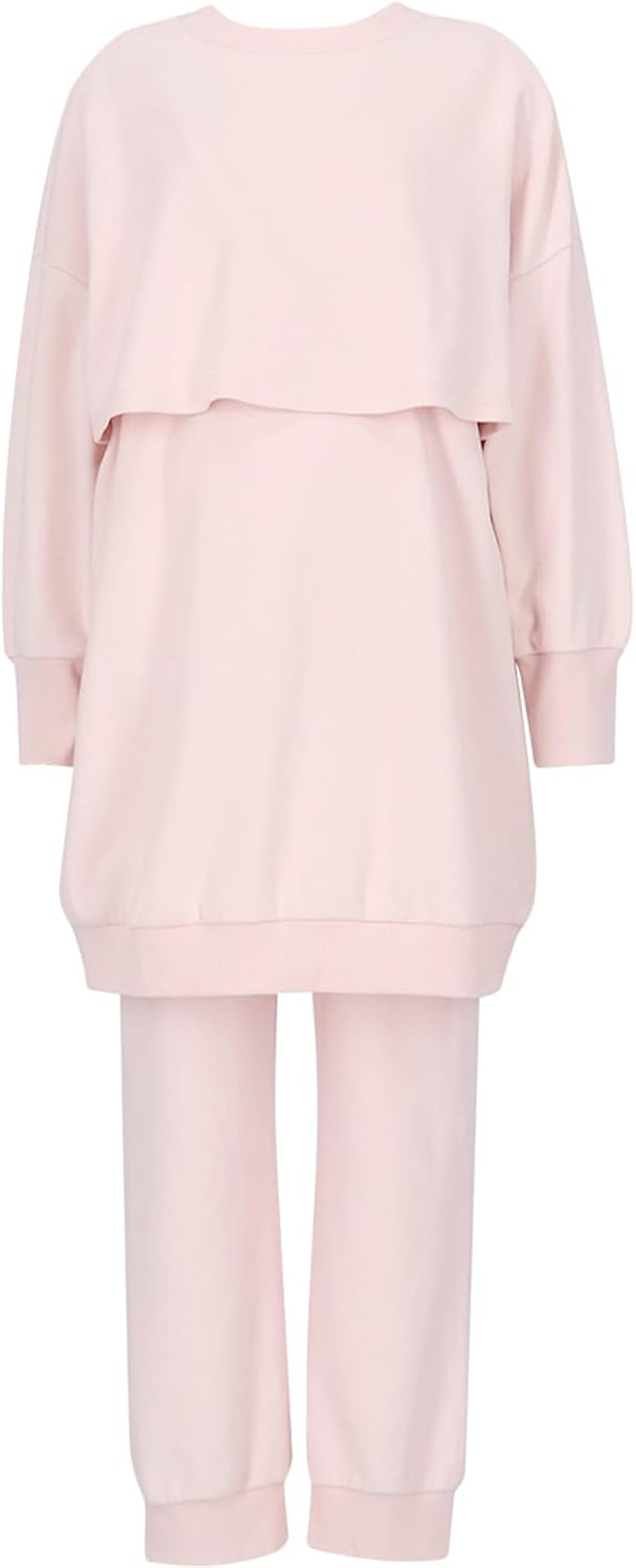 Wacoal Maternity MFY463 Women'S Maternity Pajamas, before and Postpartum Use, Cotton Blend (Main Body) with Nursing Opening, Long Sleeve Pants