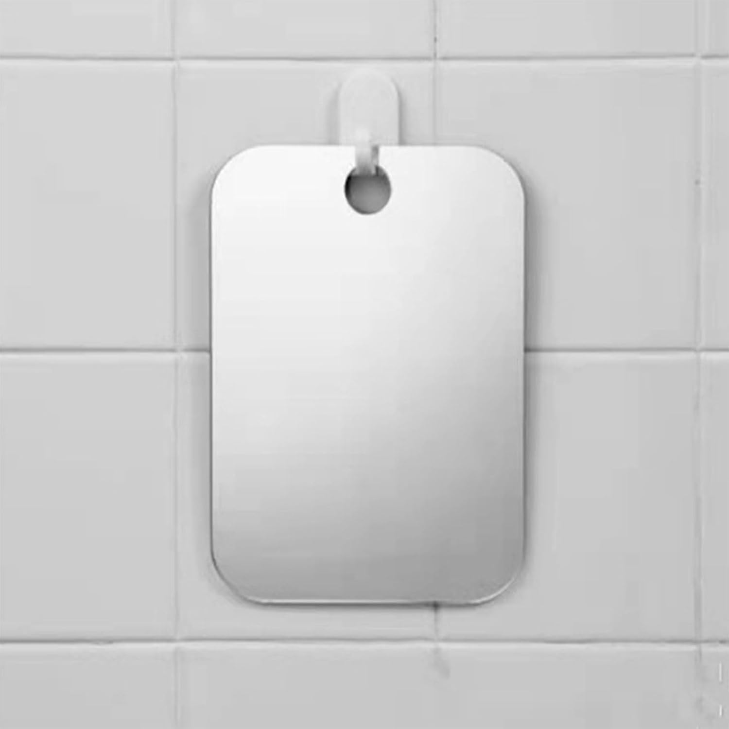 Xolixorium Fogless Shower Mirror 17X13Cm with Enhanced Suction Cups, Anti-Fog Bathroom Wall Mirror for Shaving, High Clarity Waterproof Vanity Mirror with Hanging Hooks image number 5