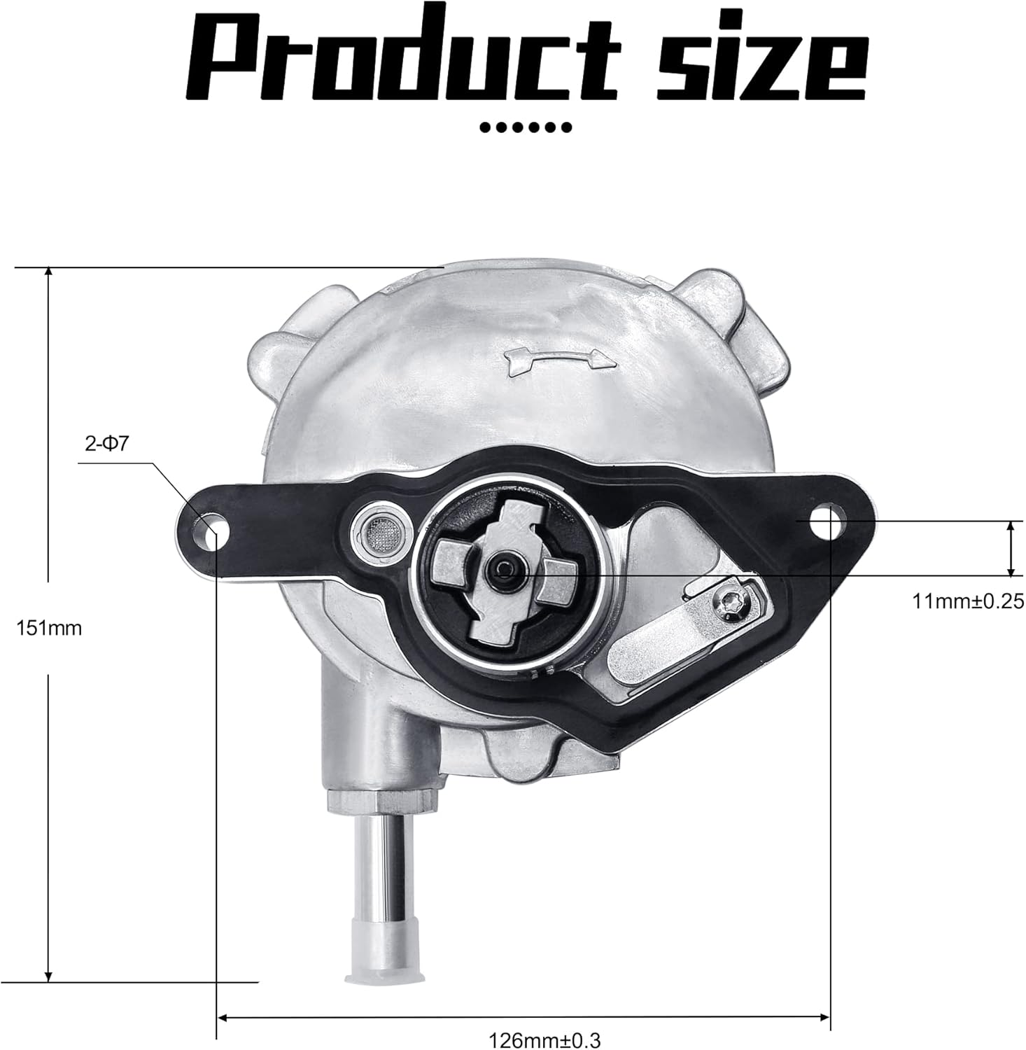 AULINK Vacuum Pump 2712301665 OE Replacement for 2012-2015 Mercedes Benz C250 SLK250 W204 R172 1.8L image number 5