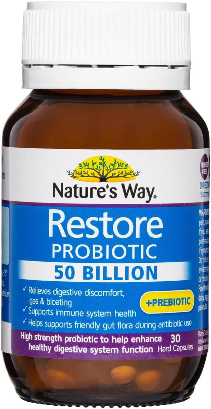 Nature'S Way Restore 50 Billion Probiotic 30 Capsules image number 1