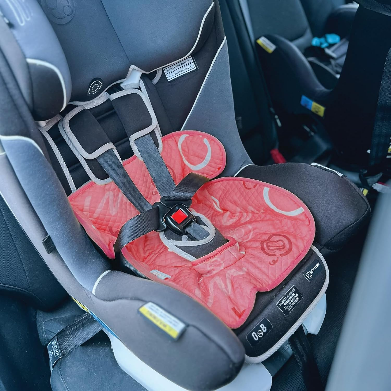 Pink Piddle Pad 2-Pack &ndash; Waterproof Car Seat & Stroller Protector for Potty Training Toddlers & Babies, Machine Washable, Anti-Slip Backing, Universal Fit - Blue image number 5