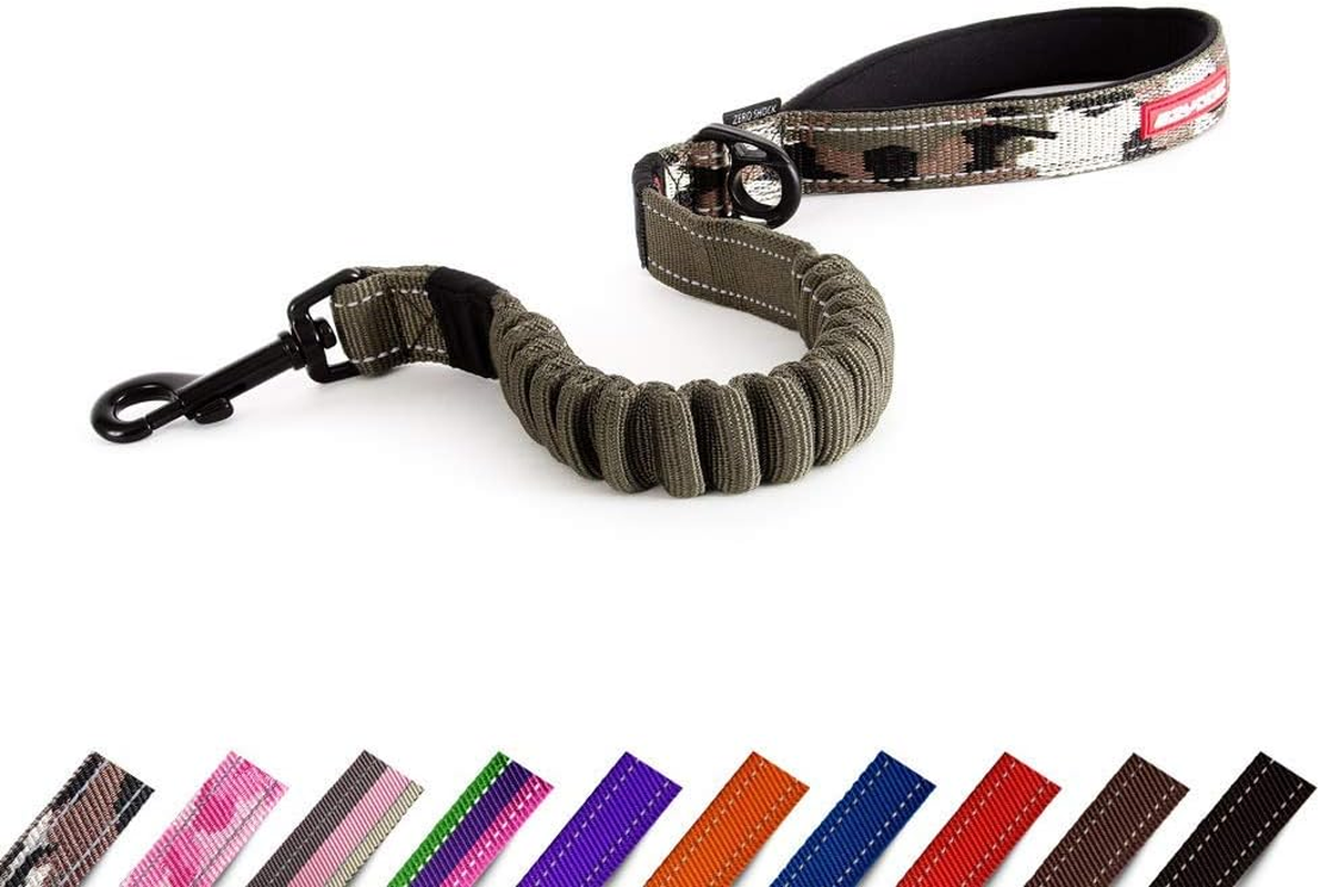 Ezydog Zero Shock Dog Leash 25" - Shock Absorbing Lead for Dogs, Reflective, Neoprene Handle, Soft Nylon Webbing (64Cm, Red) image number 7