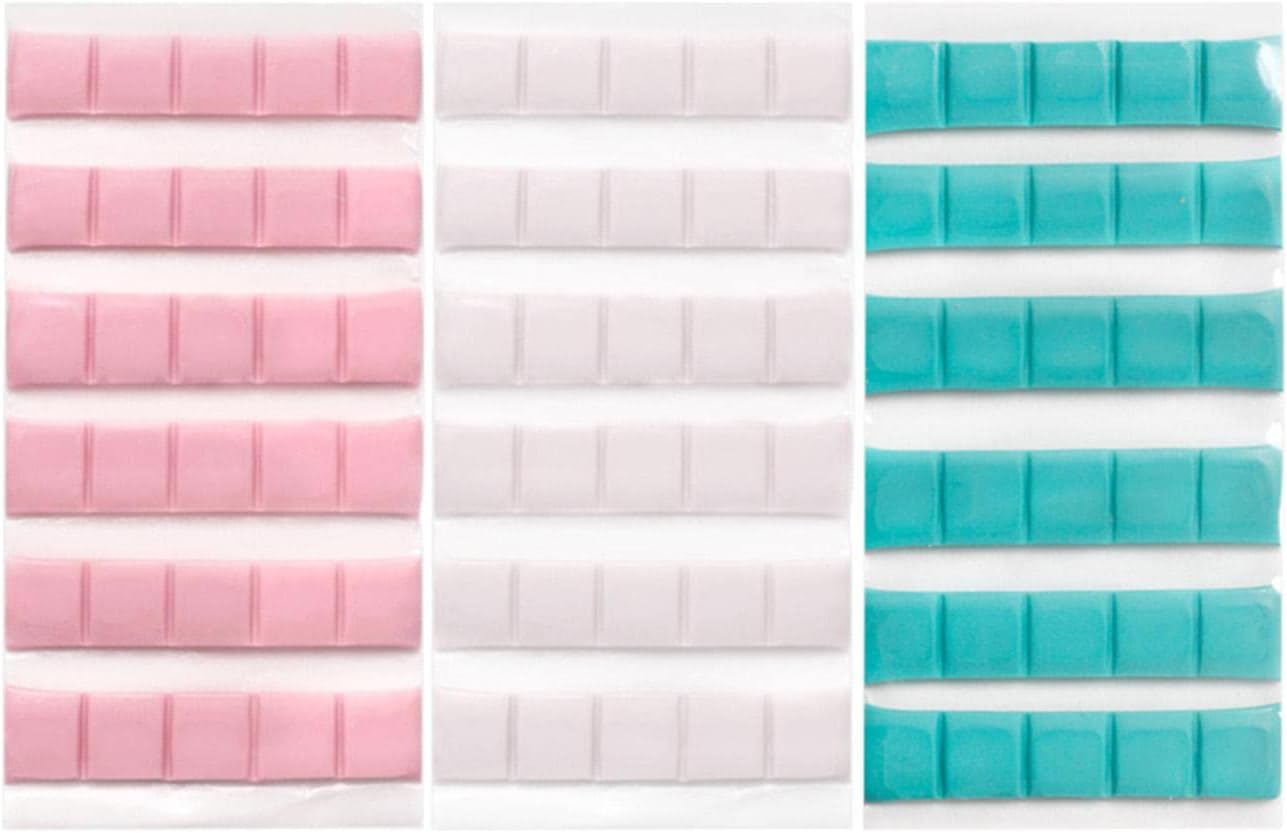 Perfk Nail Art Clay for DIY Projects at Home, Office, and Salon, White - Pink image number 5