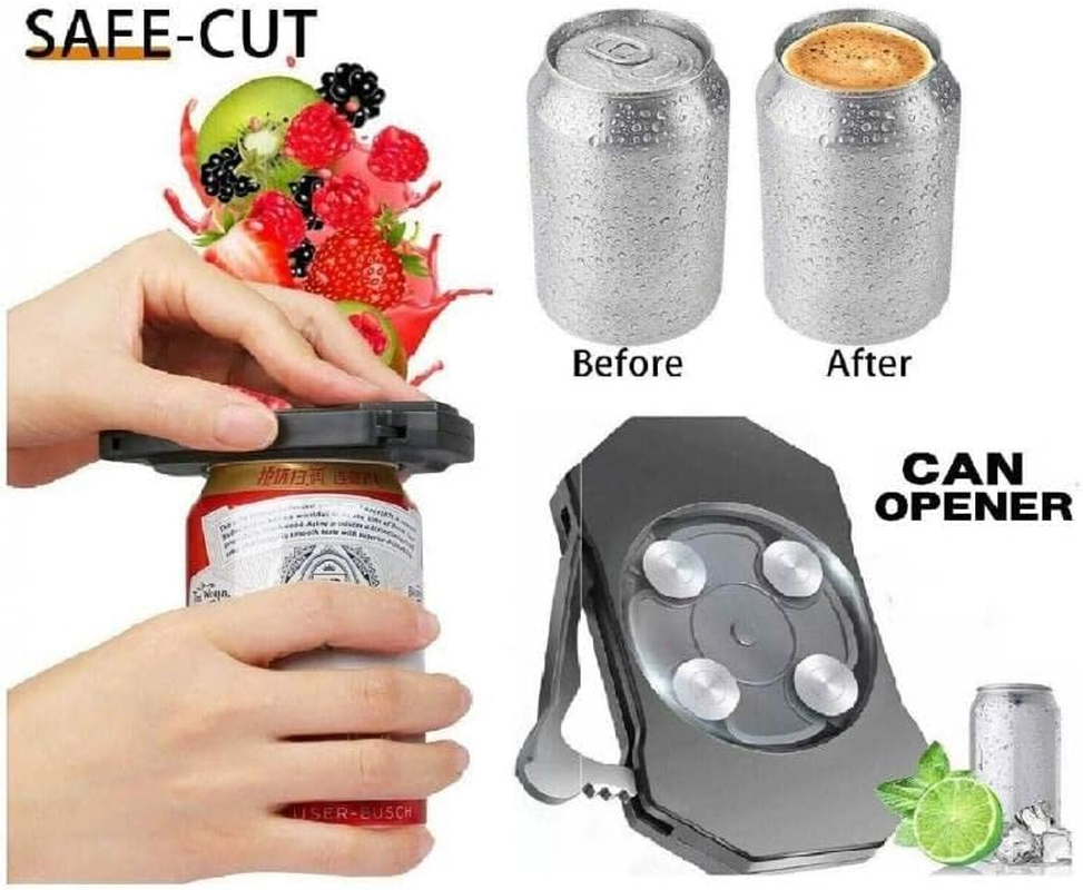 AIMALL Go Swing Topless Can Opener Manual Tin Bottle Top Drafter Kitchen Gadgets Tool, Compact Beverage Bottle Drafter, Essential Kitchen Gadget - Grey image number 3