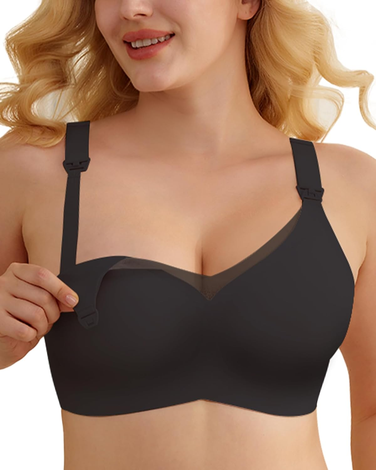 As Fairy Nursing Bras for Breastfeeding Mesh Lace Seamless Maternity Bra Pregnancy Sleep Wireless Bralette