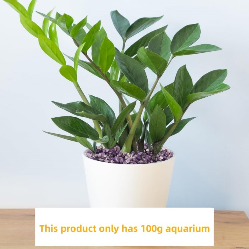 Aquarium Gravel Fish Tank Rocks Pebbles Small,Irregular Sea Glass Pebbles Stones for Fish Turtle Tank/Air Plants Decoration(Purple) image number 1