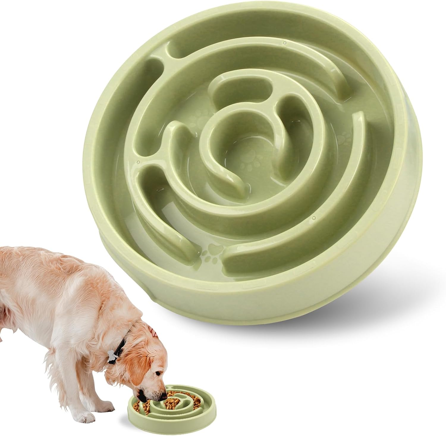 Coolplay Dog Bowl Slow Eating Dog Bowl Slow Eater Dog Bowls Dog Puzzle Light Green image number 5