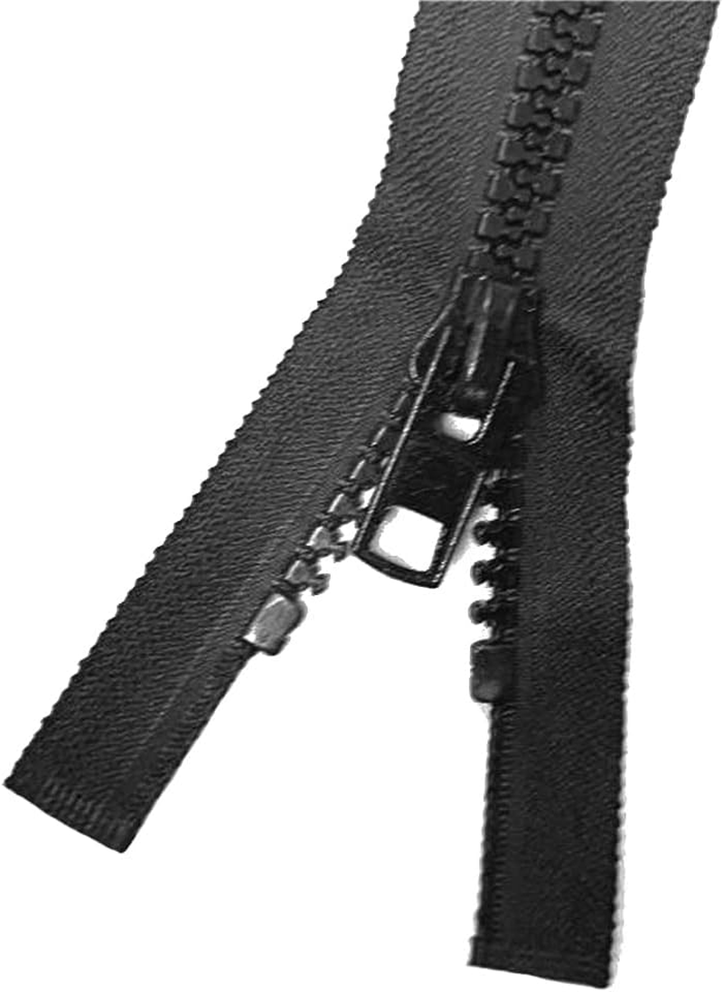 1X100Cm #10 Zipper Black Heavy Duty Chunky Teeth Sewing on Tent Open End Zip image number 5