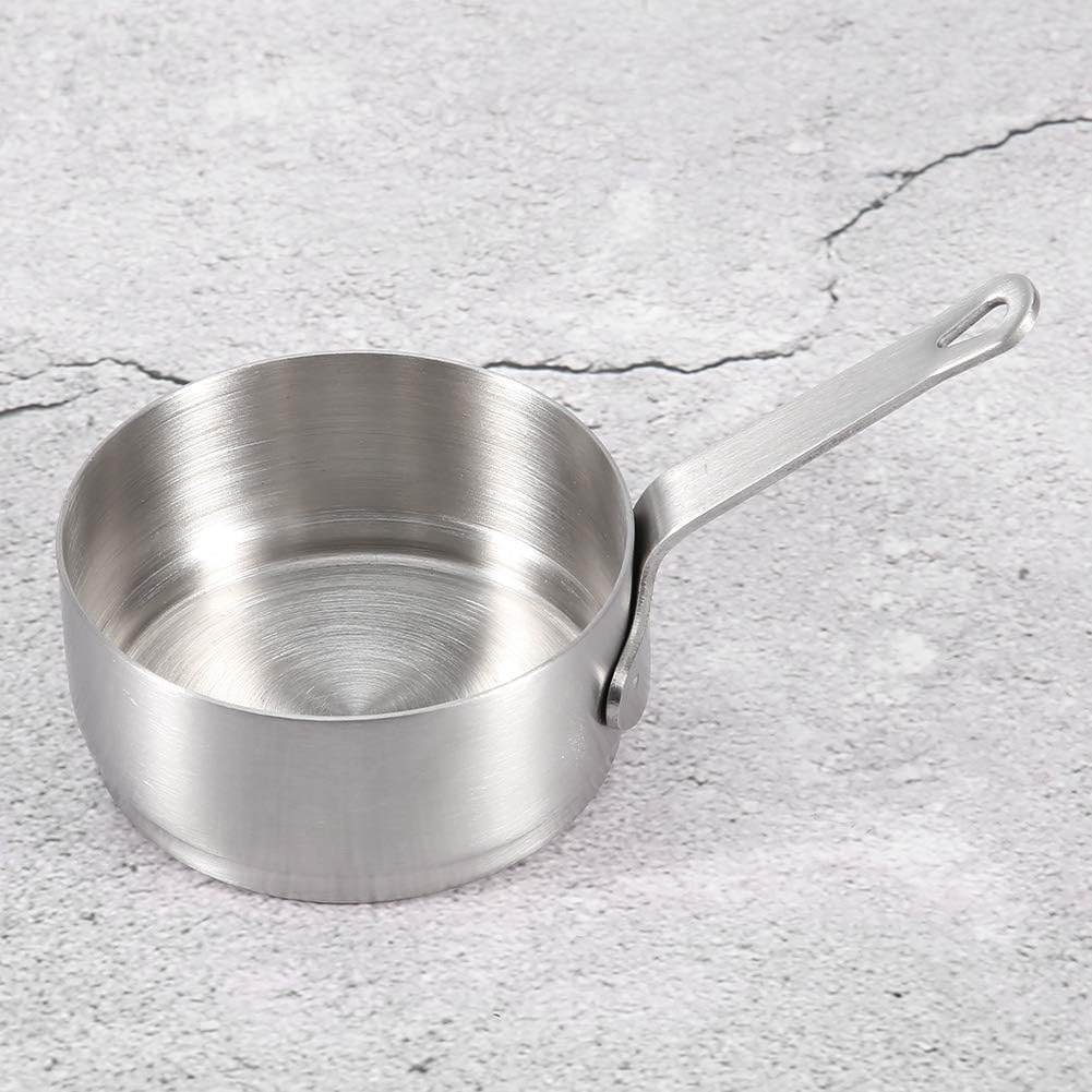 100Ml Sauce Cup Sauce Bowl Stainless Steel, Chef'S Classic Stainless 1-Quart Saucepan Condiment Sauce Cups with Handle image number 4