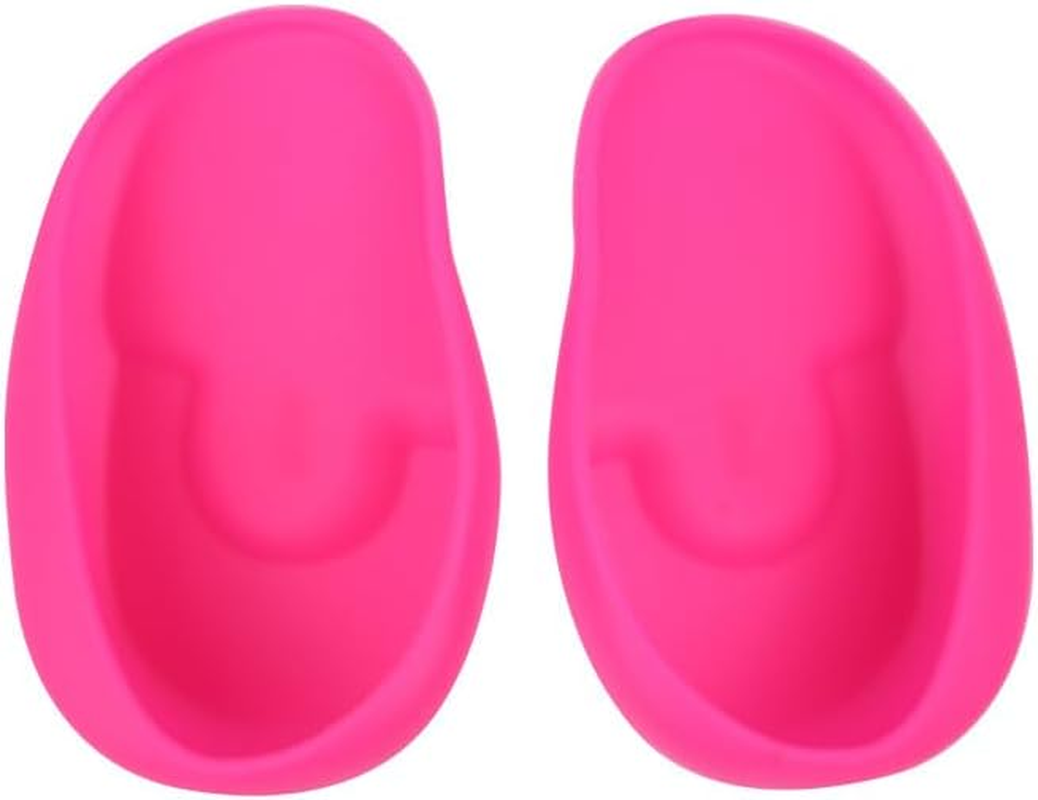 Ear Cover Protector, Ear Covers Shower Cover Protectors for Dye Color Ear Cover Protector for Salon, Home Shower (Pink, One Size)