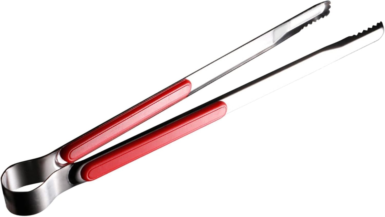 Cooking Tong, 10.0In Stainless Steel Tong with Secure Grip, Ideal for BBQ Food, Easy to Teeth Mouth Steak Clamp/Holder (All Black)