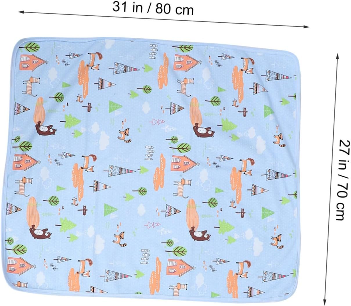 Vaguelly 2Pcs Washable Bed Pads for Bed Wetting and Comfortable Keeps Dry Night image number 1