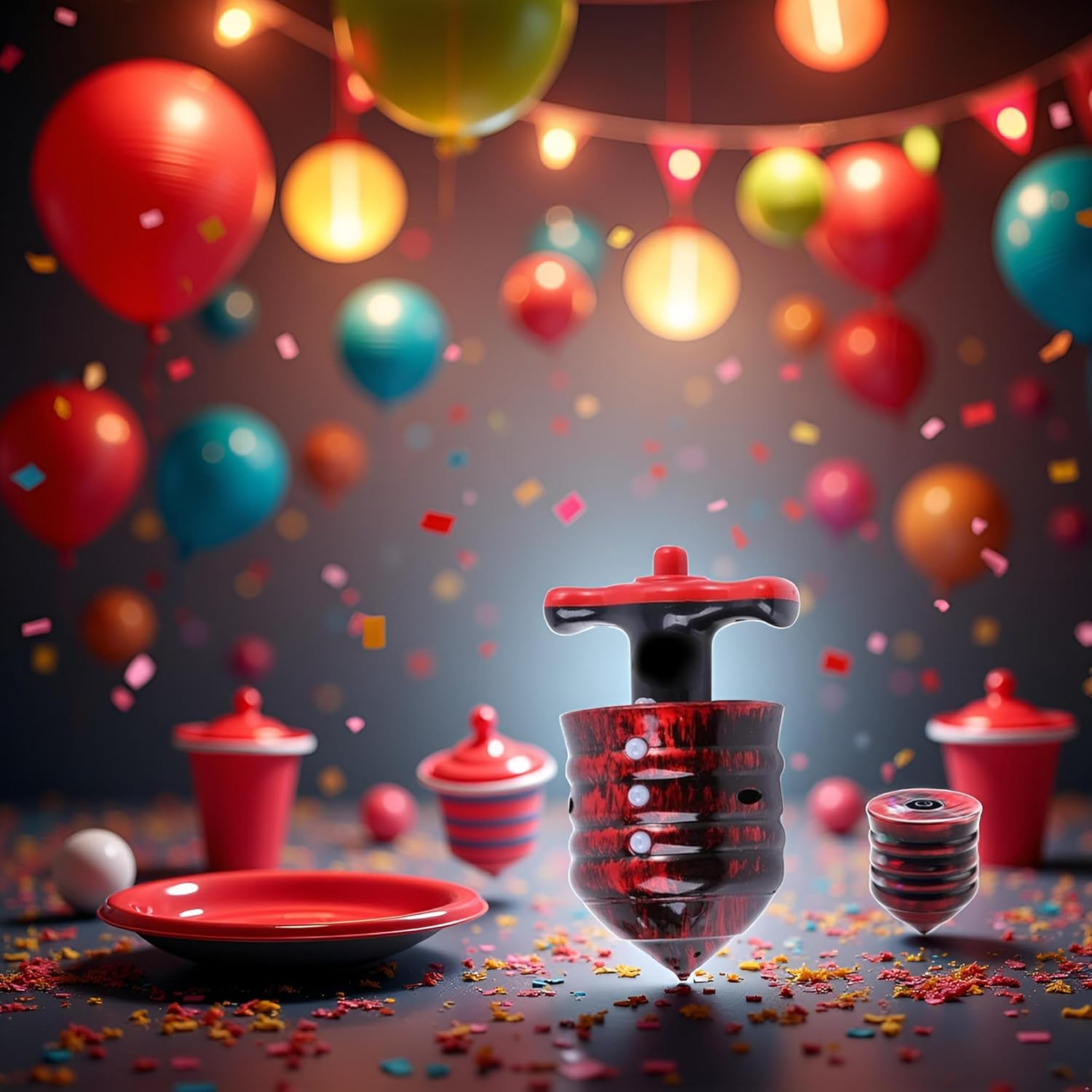 Funny Light up Music Spinning Tops, Light up Music Spinning Tops, Birthday Party Favors, Goodie Bag Fillers, Stocking Stuffers Tops image number 5