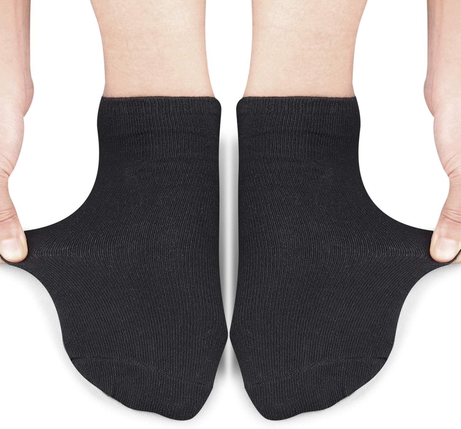 CLOSEMATE 10 Pairs Comfortable Cotton Ankle Low Cut Non Slip Casual Short Socks for Men Women image number 3