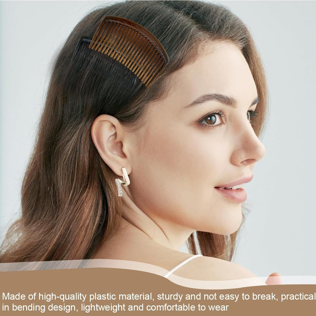 WUSJCOF 2 X Split Teeth Hair Comb Bangs Hair Comb Suitable for Different Hairstyles of Girls