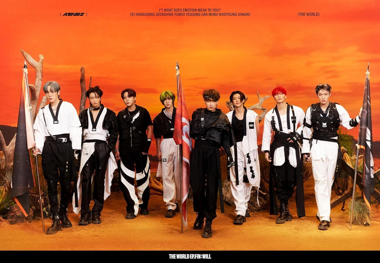 ATEEZ the World EP.FIN : Will 2Nd Album Platform Version Case+Qr Mini Card+Standing Photocard+Image Card+Polaroid Photocard+Member Sticker+Sticker+Tracking Sealed (Platform Random Version) image number 1