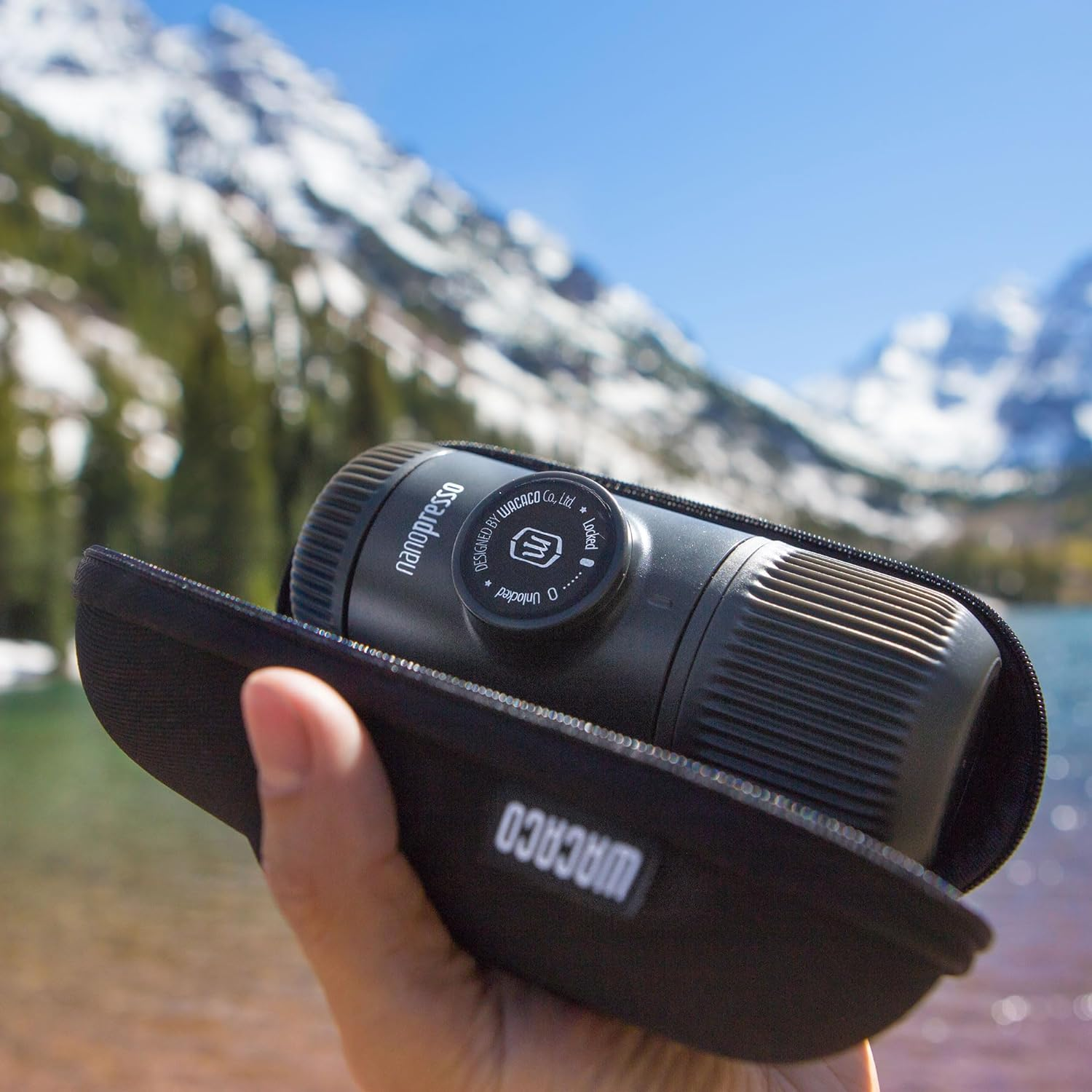 Wacaco Nanopresso Portable Espresso Maker Bundled with Nanopresso Protective Case, Upgrade Version of Minipresso, 18 Bar Pressure, Extra Small Travel Coffee Maker, Manually Operated image number 2