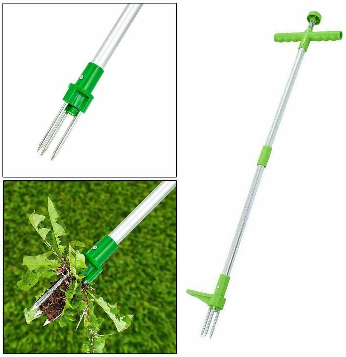 LEDON Weed Puller Weeder Twister Twist Pull Garden Lawn Root Killer Remover Tool Manual Root Remover for Dandelions, Thistles & Garden Weeds image number 5