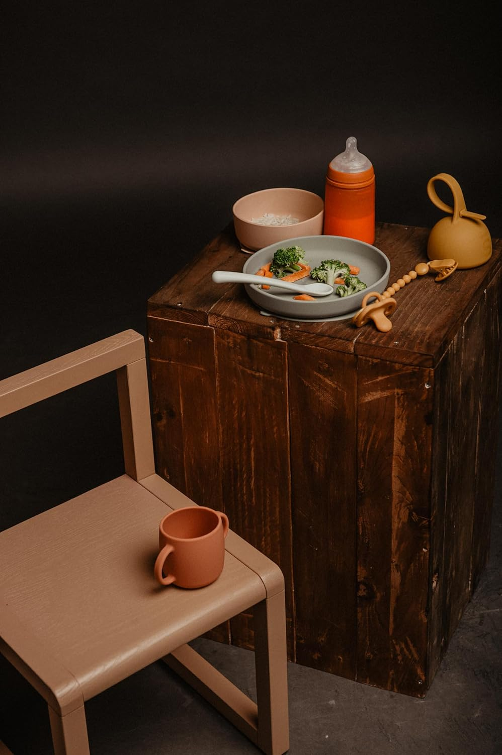 Suavinex Silicone Soother Holder Case, Color Essence Blue image number 1