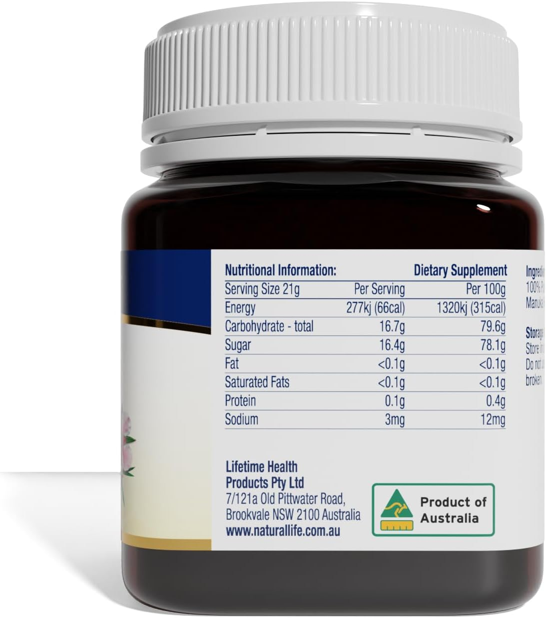 Natural Life Australian Manuka Honey MGO 550+ | 250 G image number 5