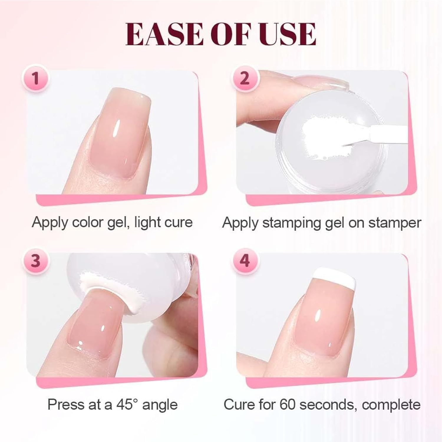 French Tip Tool | Kit Art Pen Transparent Silicone Pen Art Manicure Decoration Accessories for Women, Girls and Beginners image number 6