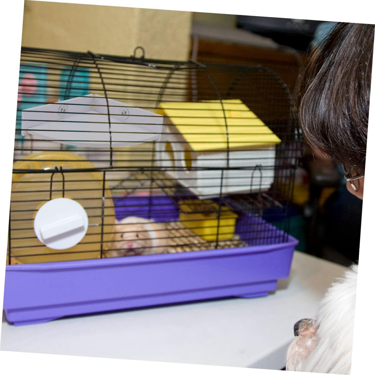 Angoily 3Pcs Hamster Platform Cage Board Small Animals Hamster Cage Toy for Standing Platform image number 5