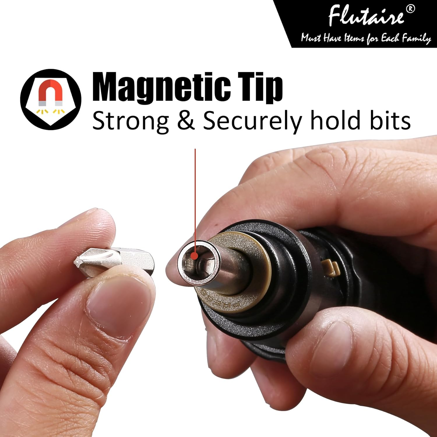 10-In-1 Multibit Ratchet Screwdriver, Multi Ratcheting Screwdriver Set with Phillips/Slotted/Torx/Hex Bits and 1/4-Inch Nut Driver, All in One Screw Driver Tool with Belt Pouch