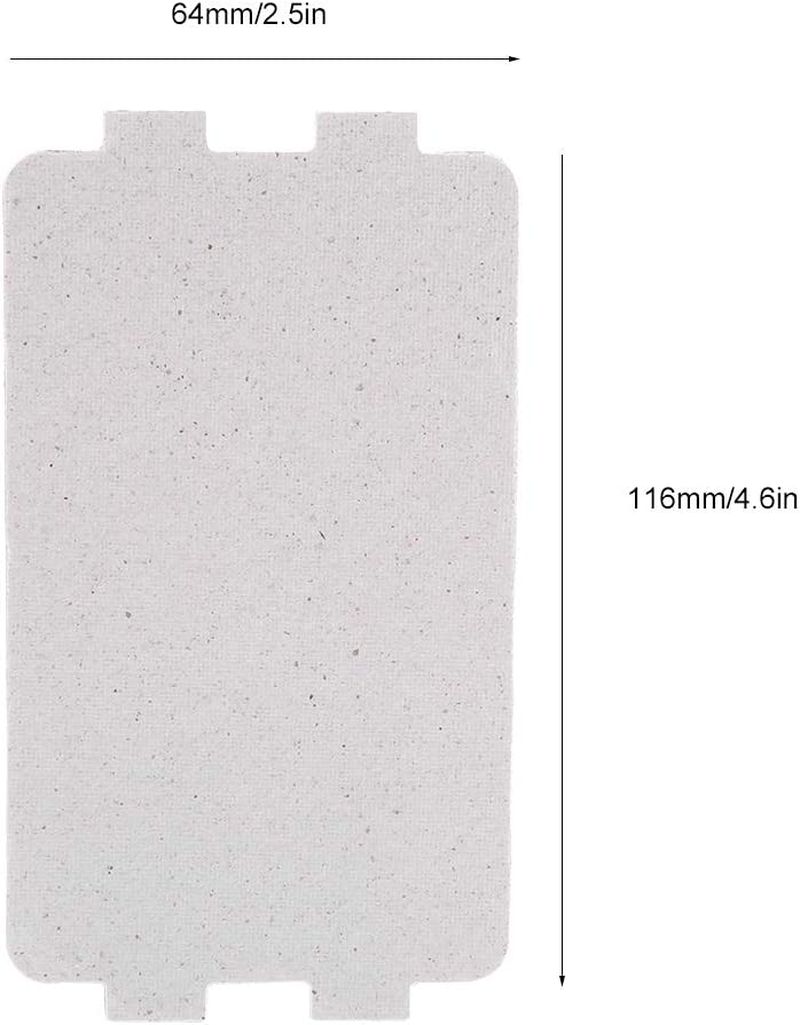 5 PCS Waveguide Cover, Universal Microwave Oven Mica Plate Sheet, Microwave Oven Repairing Replacement Part for Home Kitchen Office Restaurant Microwave Replacement Accessory image number 6