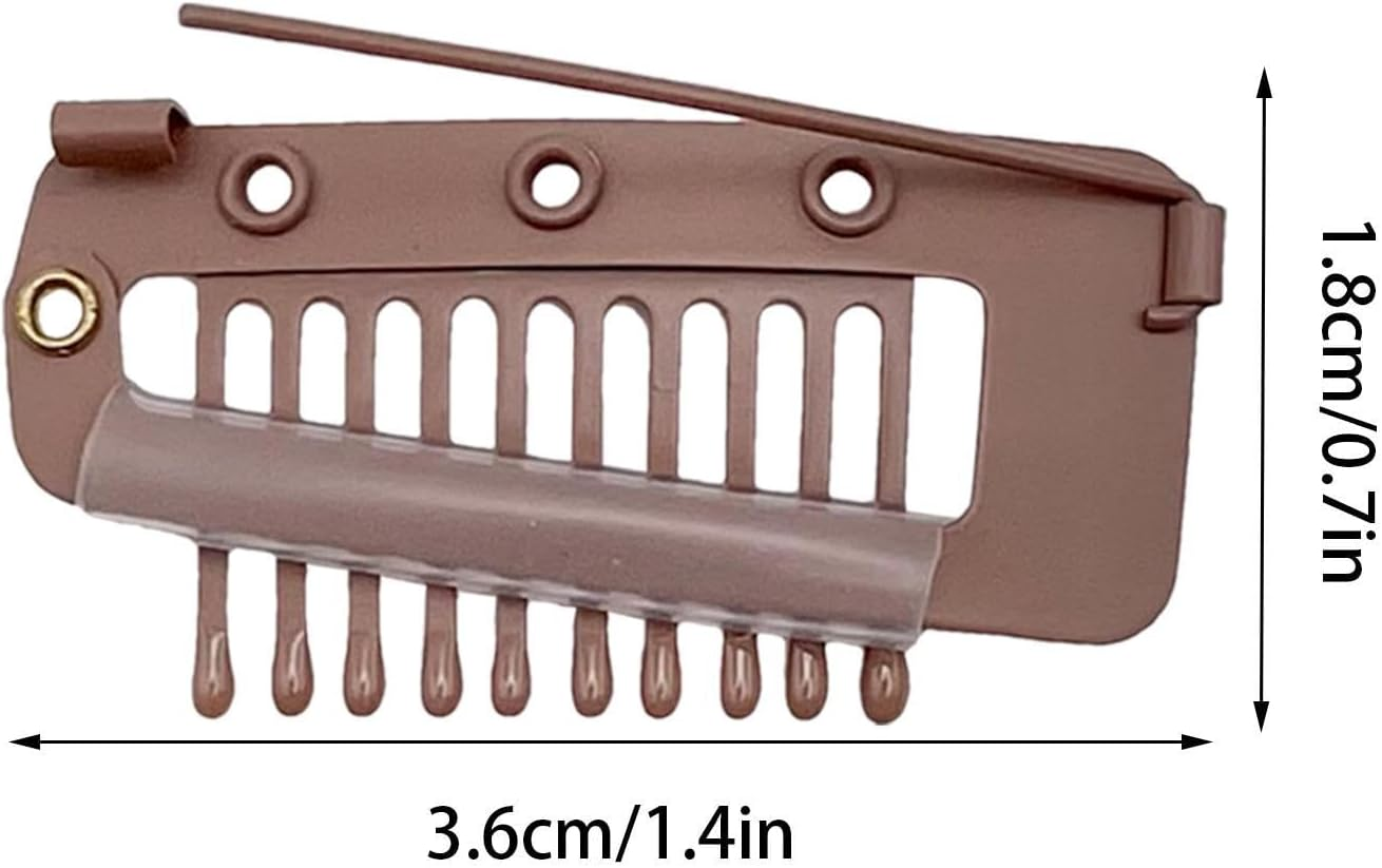 Chunni Dupatta Clip with Safety Pins | Hair Chunni Clips with Safety Pins | Strong Chunni Clip | Easy to Use Hair Extension Clips | Wig Clips for Hair Extensions for Women - 3Pcs/3 Colors image number 2