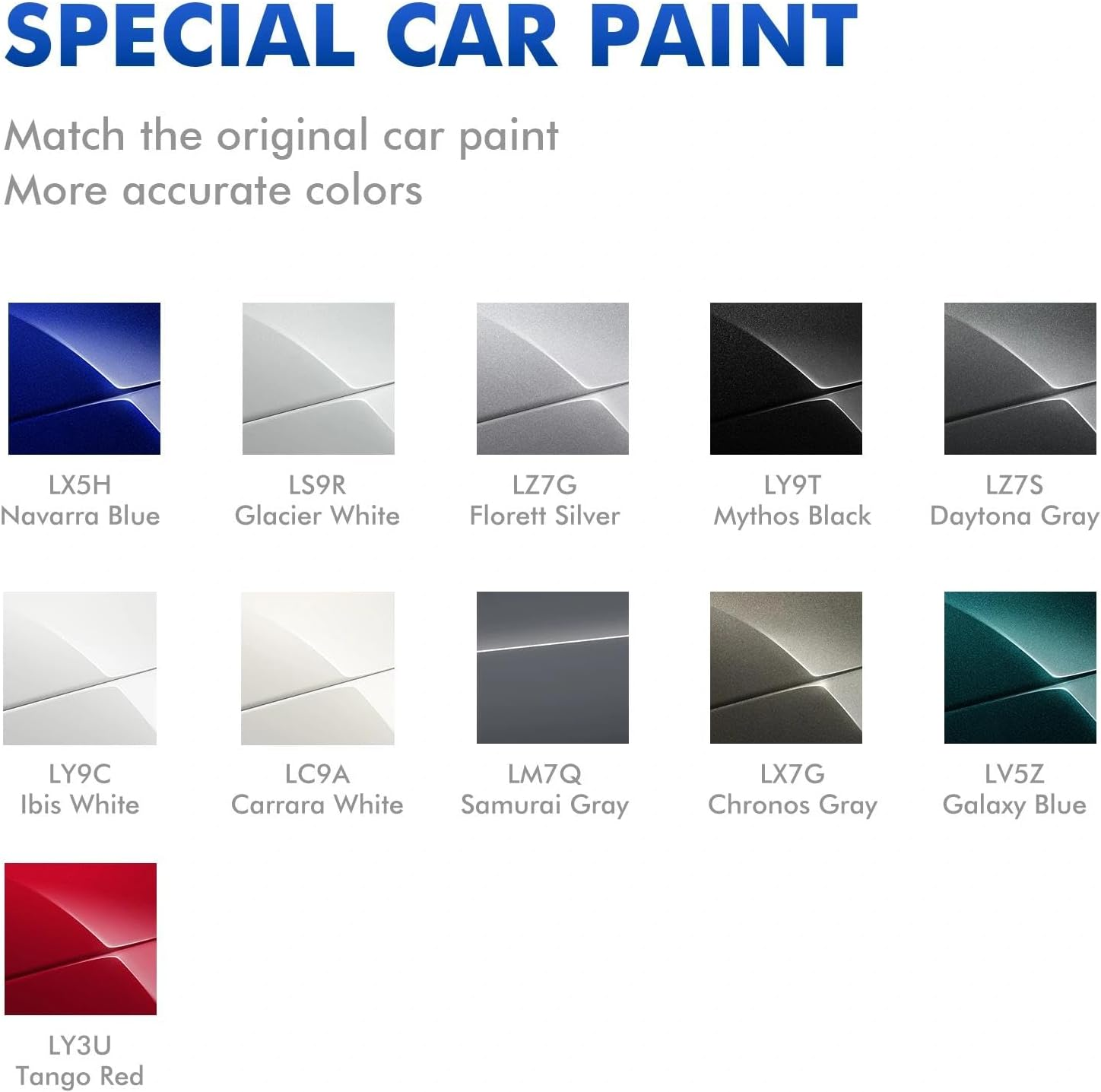 LX7G Chronos Gray Touch up Paint for Audi, DIY Car Paint Scratch Repair Kit, Automotive Paints, Quick & Easy Fix Scratch Repair for Q3/Q5/Q8/A4/A5/A6/A7