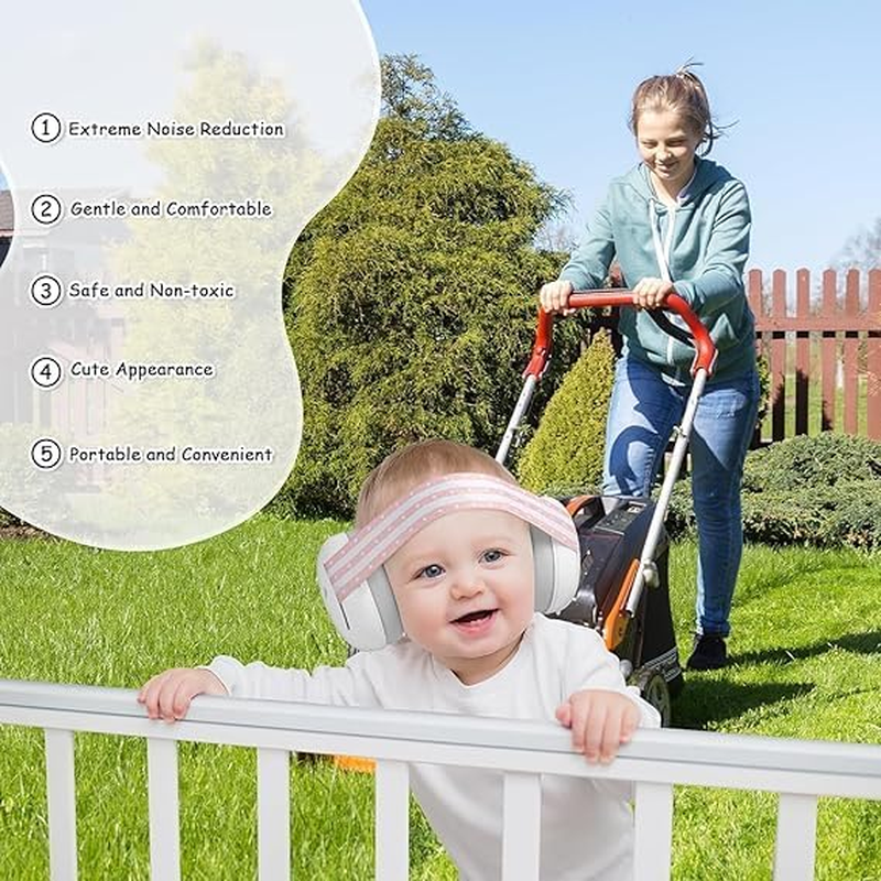 Baby Ear Muffs Noise Protection (0-36 Months) - Adjustable Noise Cancelling Headphones for Infants, Sleep, Travel & Loud Events - Soft, Bpa-Free Hearing Protection with 25Db Reduction image number 5