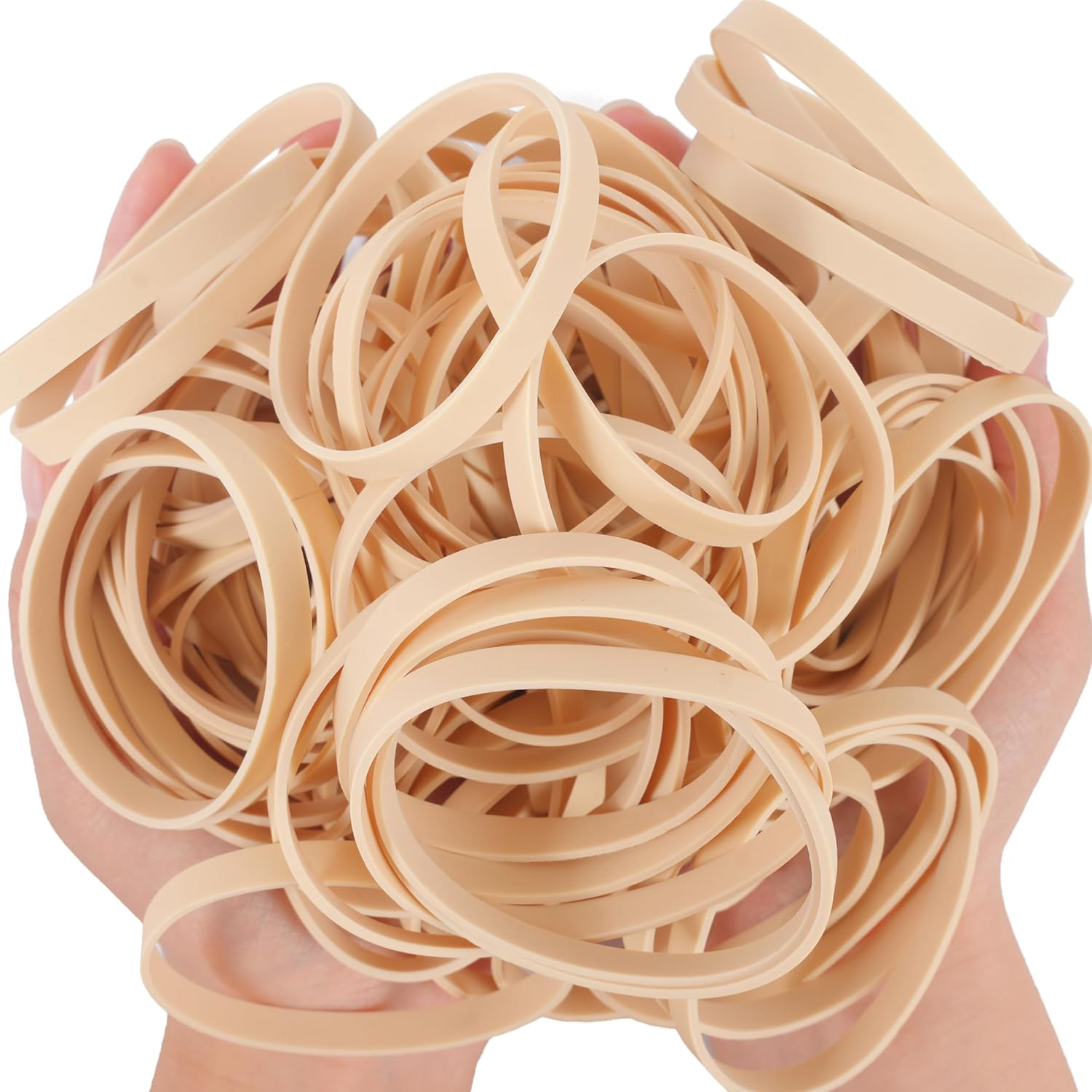 Rubber Bands No.64 Size#64 Elastic Rubber Band 200 Grams Beige Office Supplies File Folders Litter Box image number 1