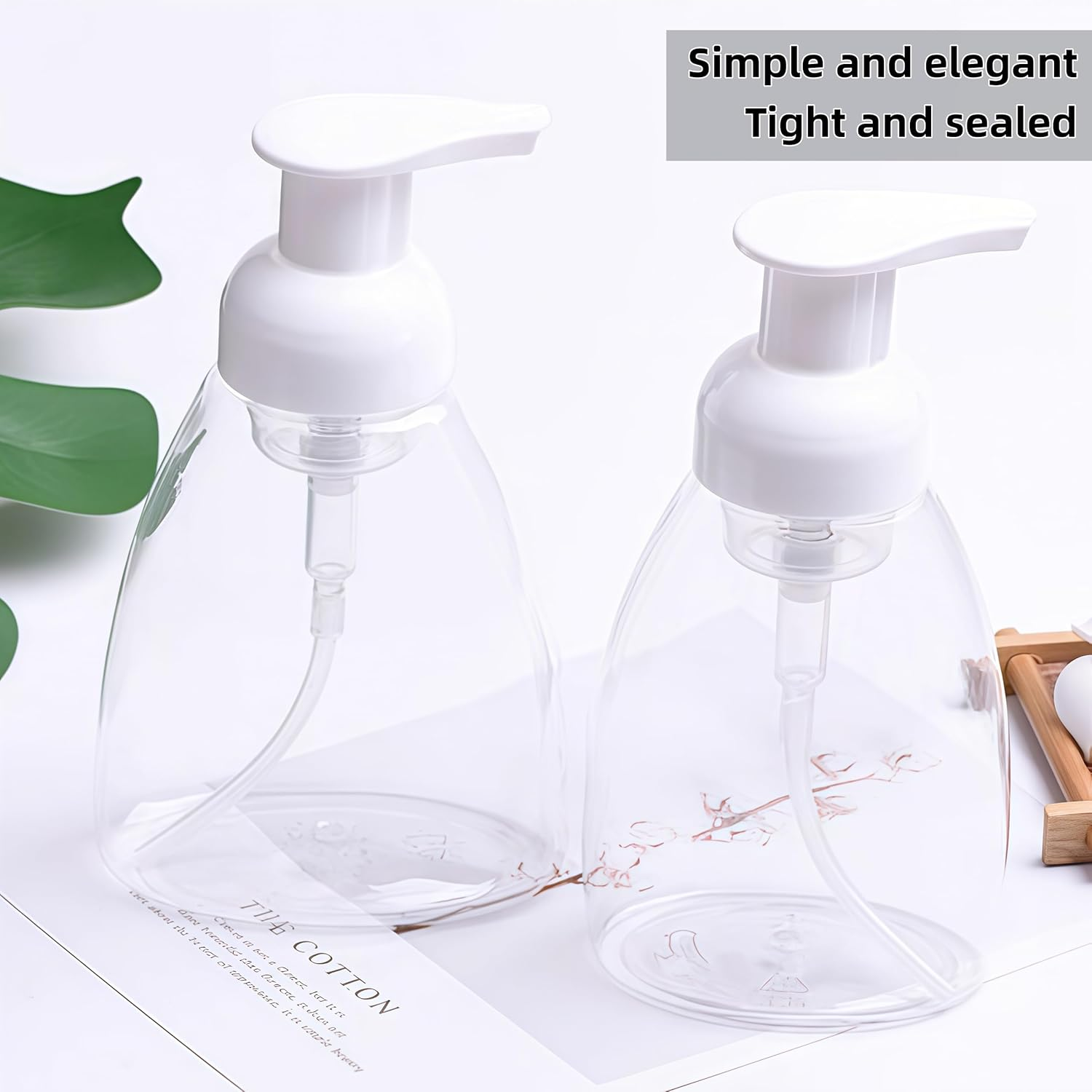 WEBXMZDQ 3 Packs of 8-Ounce (250Ml) Foam Soap Dispenser Pump Bottles, Empty and Refillable Container Bottles, Liquid Soap - Kitchen, Bathroom, Rich Foam. image number 4