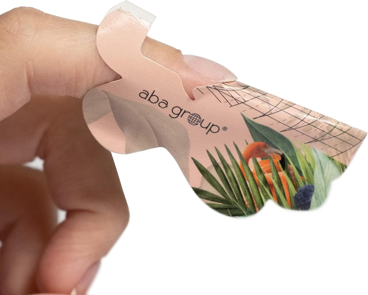 Aba Group Shapes/Master Stencils for Extending Nails Nail Stencils Nail Extension Shapes Self-Adhesive Nail Stencils Gel Shapes Nail Stencils Nail Stencils 500 Pieces (Flamingo)