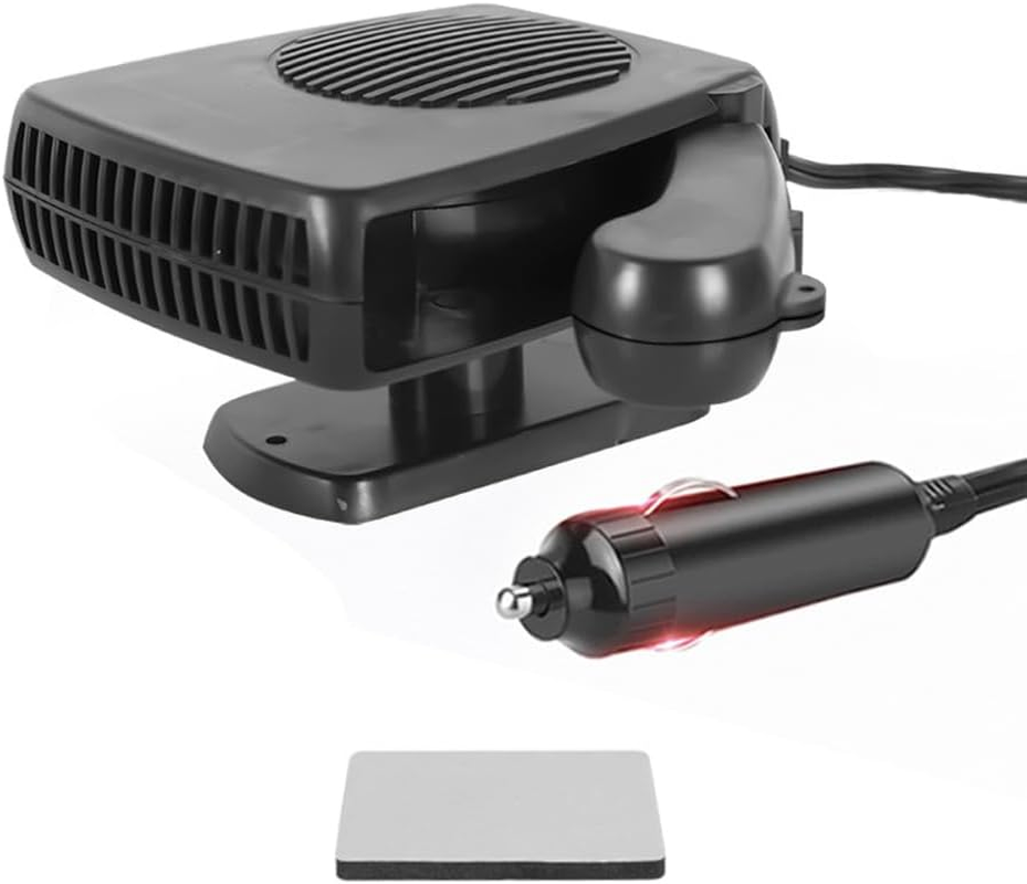 Baceyong 2 In1 Portable 150W Auto Heating Cooling Fan Defroster Defogger for Car Truck 12V Black image number 1