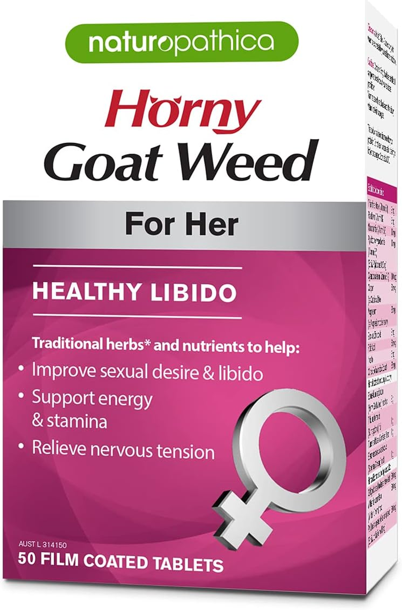Naturopathica Horney Goat Weed for Her 50 Capsules, 50 Count, Pack of 50