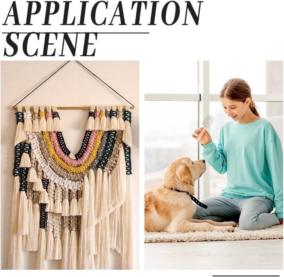 6Pcs Pet Stainless Steel Tooth Metal Combs Mixed Size Grooming Combs Set Double Sided Shedding Brush Professional Pet Dematting Combs with Wooden Handle for Dog Cat Hair Removing (Silvery, One Size) image number 3