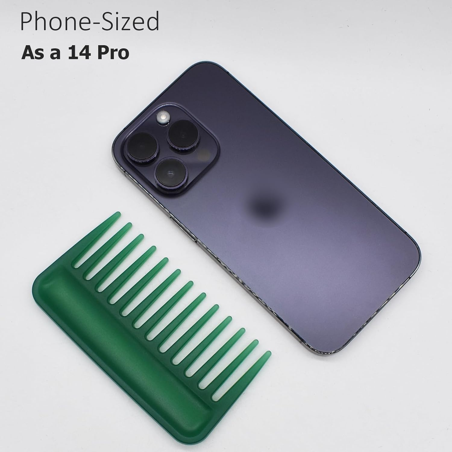 Professional Hair Comb, Streaker Texture Pocket Size Detangling Combs for All Hair Types, Women, Men, Kids, Home, Office, Car, Travel, Handbag, Gym Bag (Green, 1) image number 4